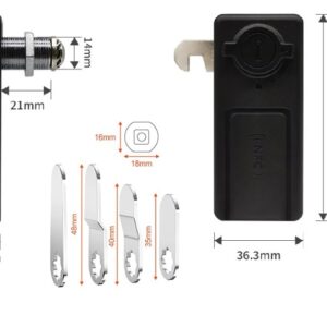 dispositivo NFC con piezas montaje